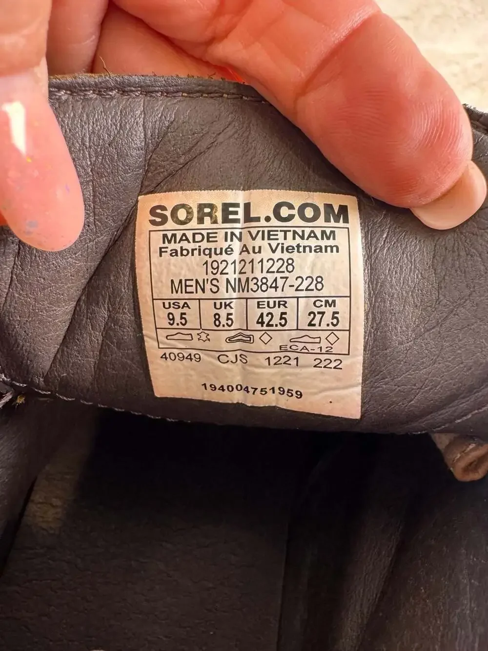 Sorel Madson II Chukka Waterproof Boots Men’s 9.5 Cashew Tobacco Leather